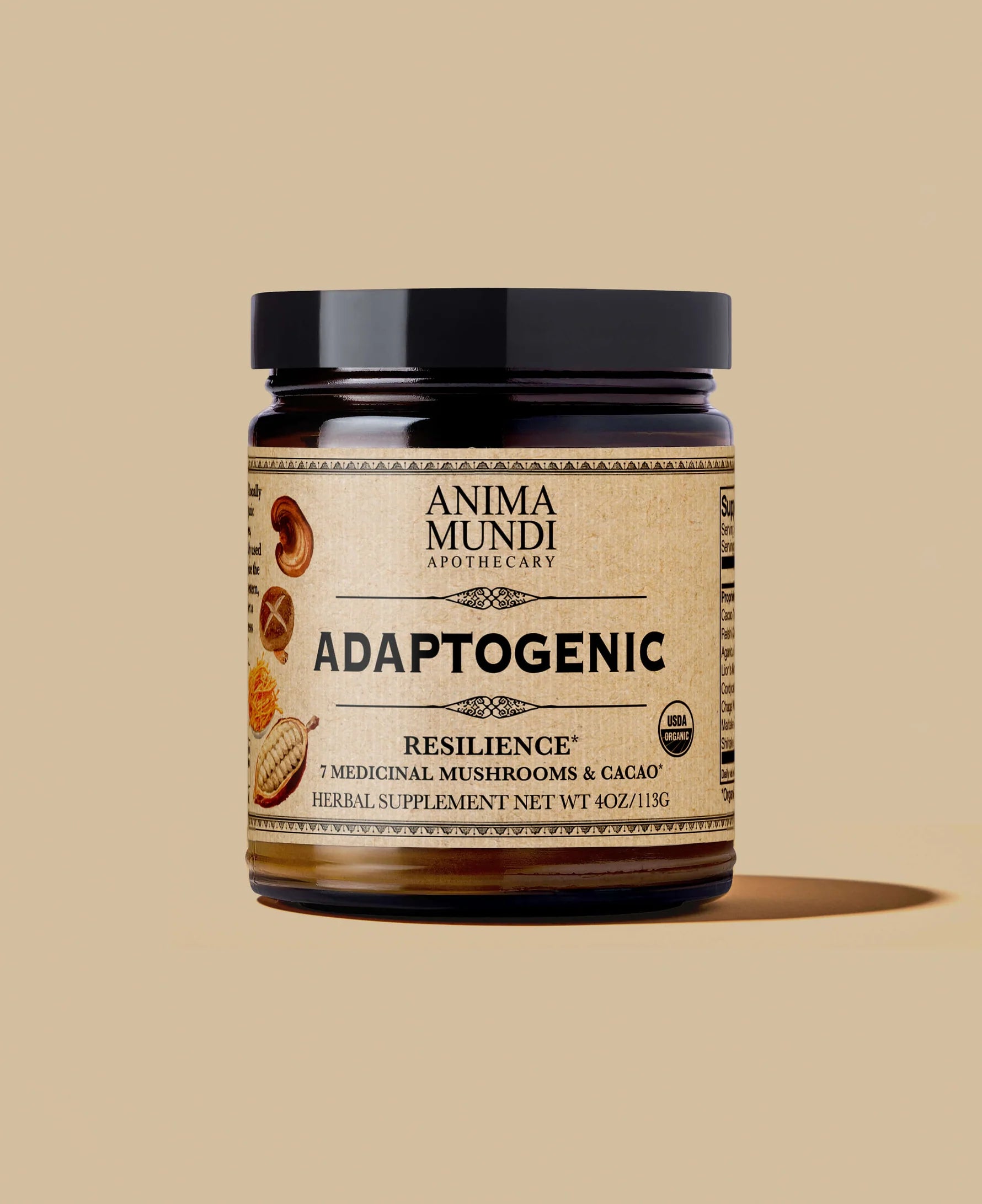 Adaptogenic Powder | 7 Medicinal Mushrooms + Cacao - Anima Mundi